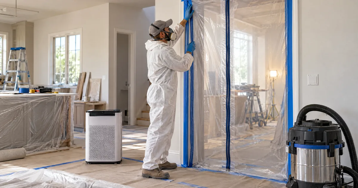 Dust control barriers during home renovation